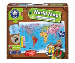 ORCHARD WORLD MAP PUZZLE AND POSTER 5-10 YAŞ