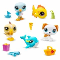 Littlest Pet Shop Minişler Çiftlik Plaj Temalı 5'li Set