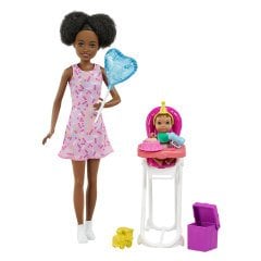 Barbie Bebek Bakıcısı Bebeği ve Aksesuarları-GRP41