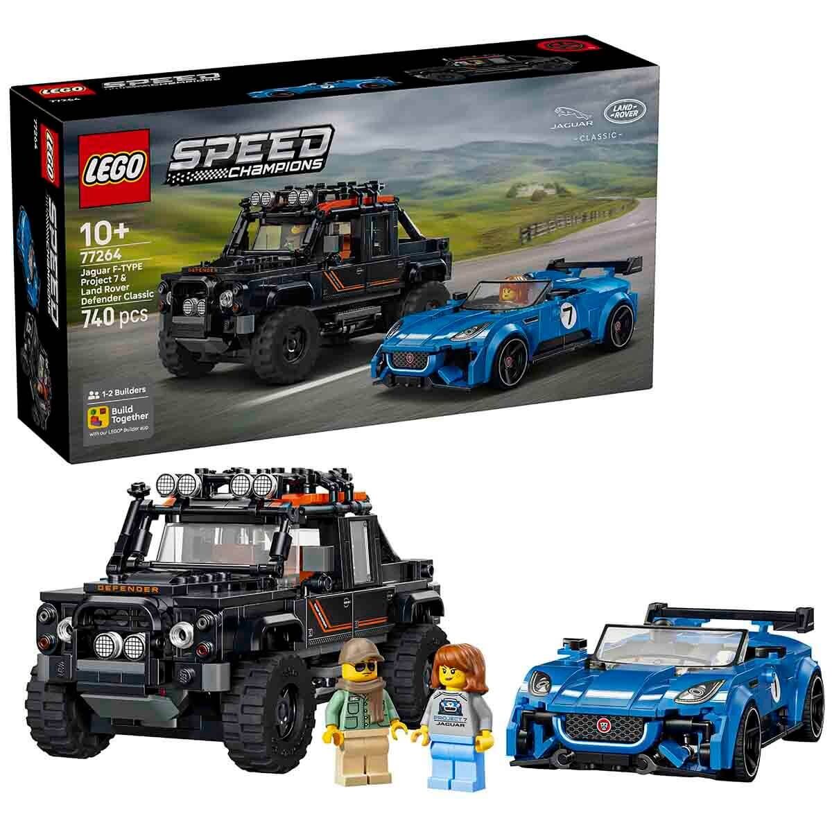 LEGO Speed Champions Jaguar Project 7 ve Land Rover Defender 77264