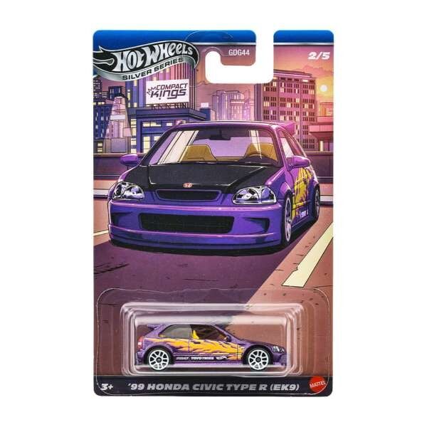 Hot Wheels Silver Series Compact Kings ’99 Honda Civic Type R (EK9) JKX57