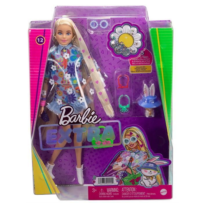 BARBİE EXTRA  MAVİ ETEKLİ BEBEK HDJ45