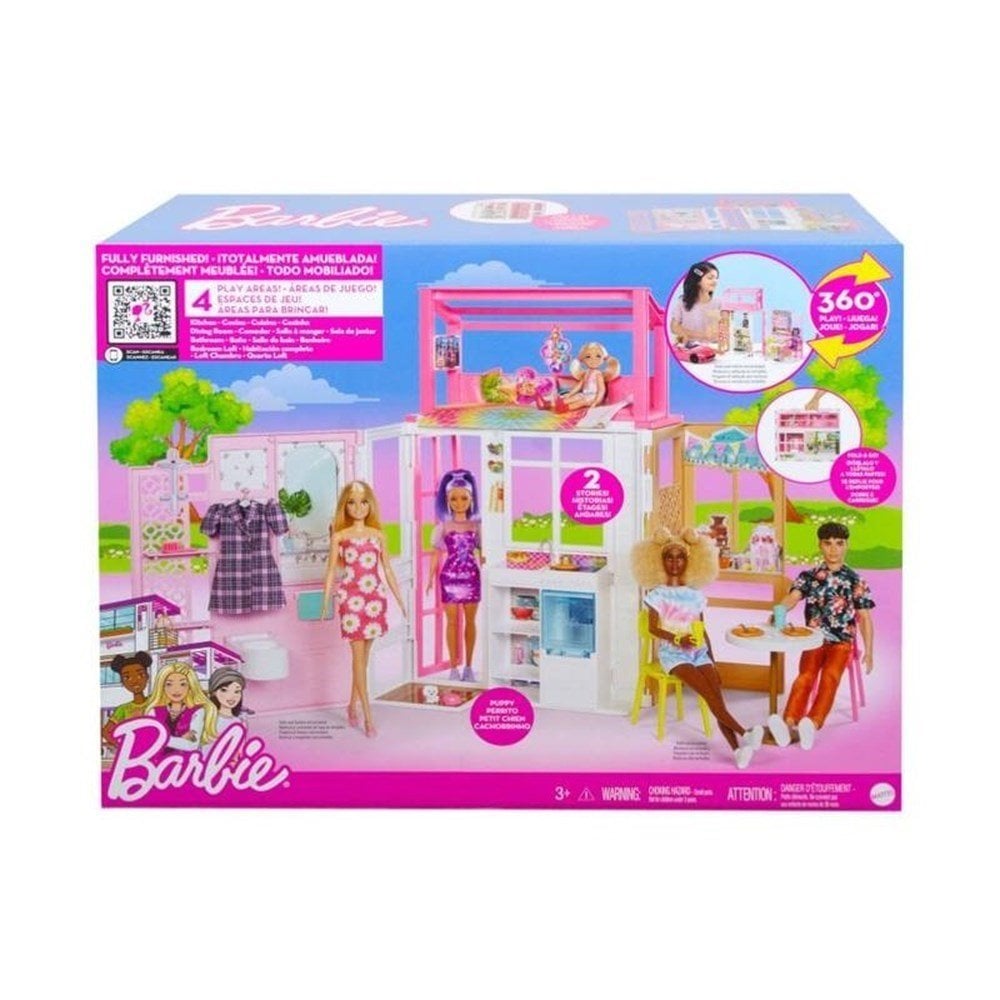 BARBİE'NİN  TAŞINABİLİR PORTATİF EVİ HCD47
