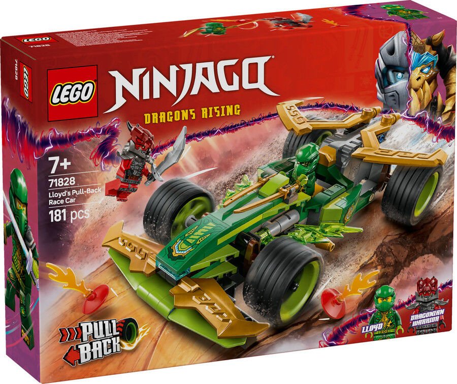 LEGO NINJAGO Lloyd’un Çek-Bırak Yarış Arabası Oyuncak Seti 71828
