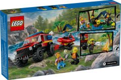 LEGO City 4x4 Kurtarma Botlu İtfaiye Kamyonu 60412