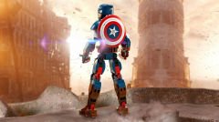 LEGO  Marvel Kaptan Amerika Yapım Figürü 76258