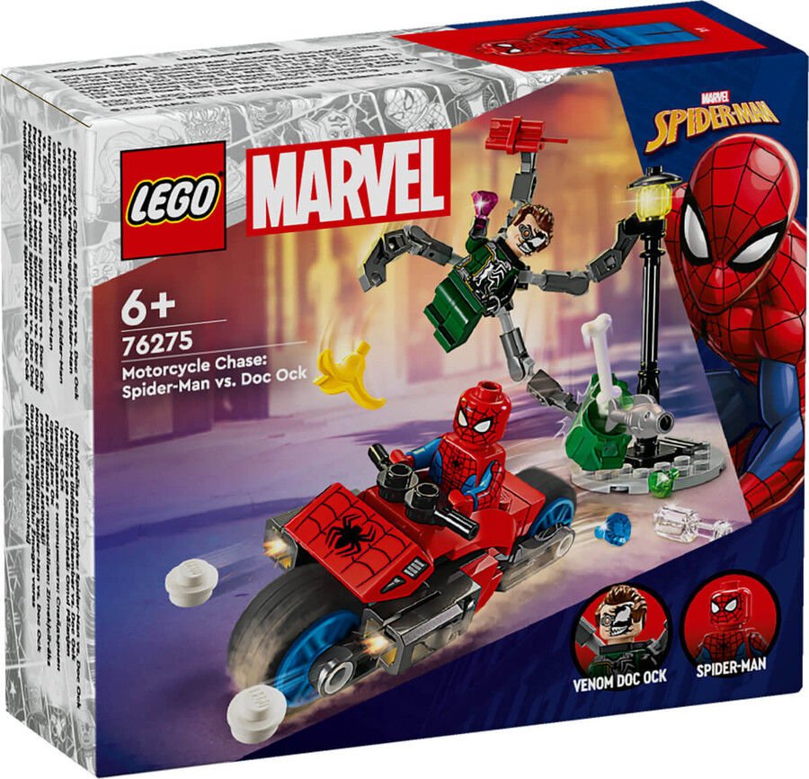 LEGO Super Heroes Motosiklet Takibi Örümcek Adam Doktor Oktopus’a Karşı 76275