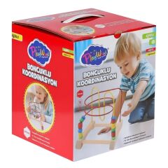 PLAYWOOD AHŞAP BONCUKLU KOORDİNASYON OYUNU