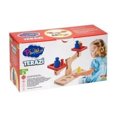 PLAYWOOD AHŞAP TERAZİ OYUNU 7 PARÇA