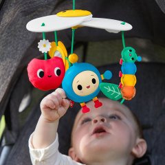 Fisher Price Mutlu Dünya Eğlenceli Bebek Arabası Oyuncağı HBW13