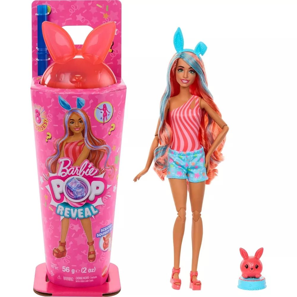 Barbie Pop Reveal Shake Serisi Turuncu Tavşan JCN87