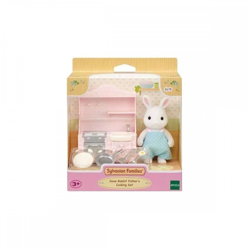 Sylvanian Families Kar Tavşanı Babanın Yemek Pişirme Seti 5678