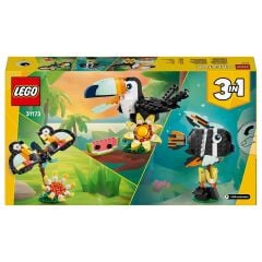 LEGO Creator 3ü 1 Arada Vahşi Hayvanlar Tropikal Tukan Kuşu 31173