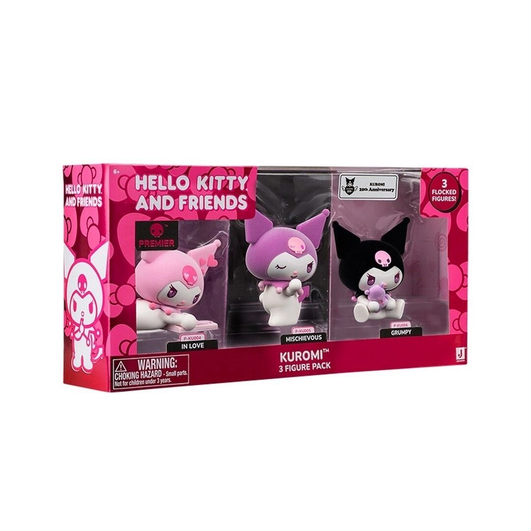 Hello Kity Kuromi 3'lü Set 10 cm.