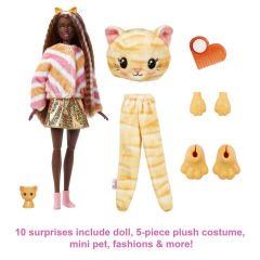 Barbie Cutie Reveal Bebekler Kedi HHG20