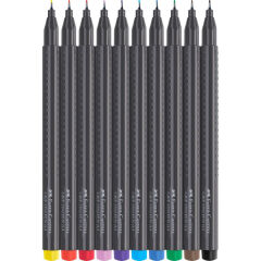Faber Castell Grip Finepen Keçeli Kalem 0.4 mm 10 Renk 151610
