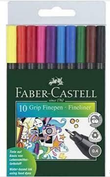 Faber Castell Grip Finepen Keçeli Kalem 0.4 mm 10 Renk 151610