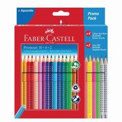 Faber Castell Grip Kuru Boya Seti 18+4+2 Promo Set 201540
