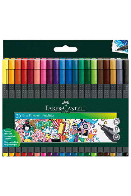 Faber Castell Grip Finepen 0.4 mm 20'li 151620
