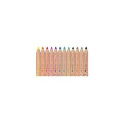 FABER CASTELL JUMBO YARIM BOY ÜÇGEN BOYA KALEMİ 000079