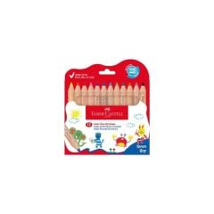 FABER CASTELL JUMBO YARIM BOY ÜÇGEN BOYA KALEMİ 000079