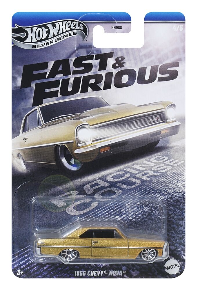 Hot Wheels Silver Series Fast & Furious Racing Course 1966 Chevy Nova JBY42