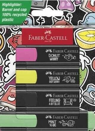 Faber Castell Highlighter Yenilenen Renkler 4'lü
