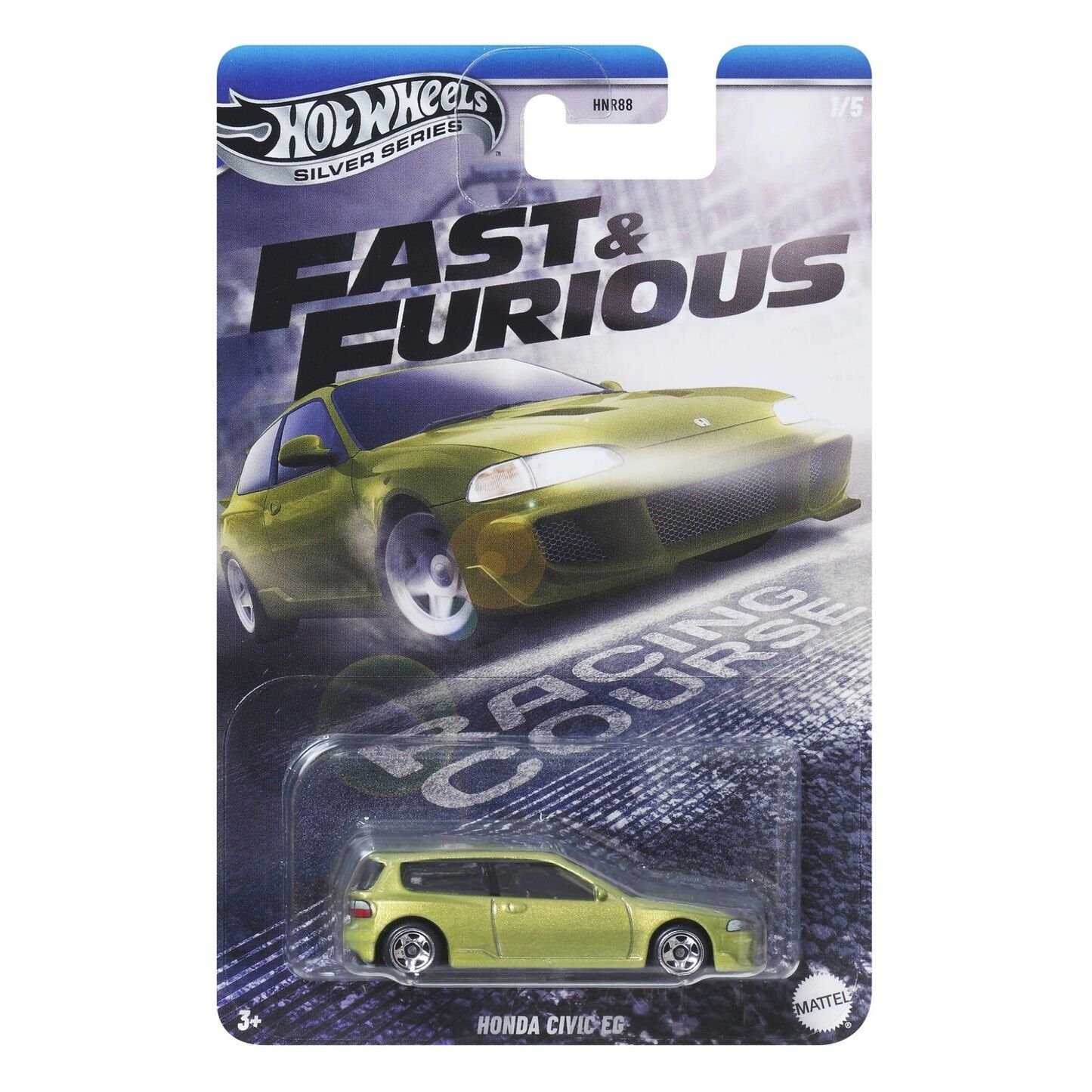 Hot Wheels Silver Series Fast & Furious Racing Course Honda Civic EG JBY39