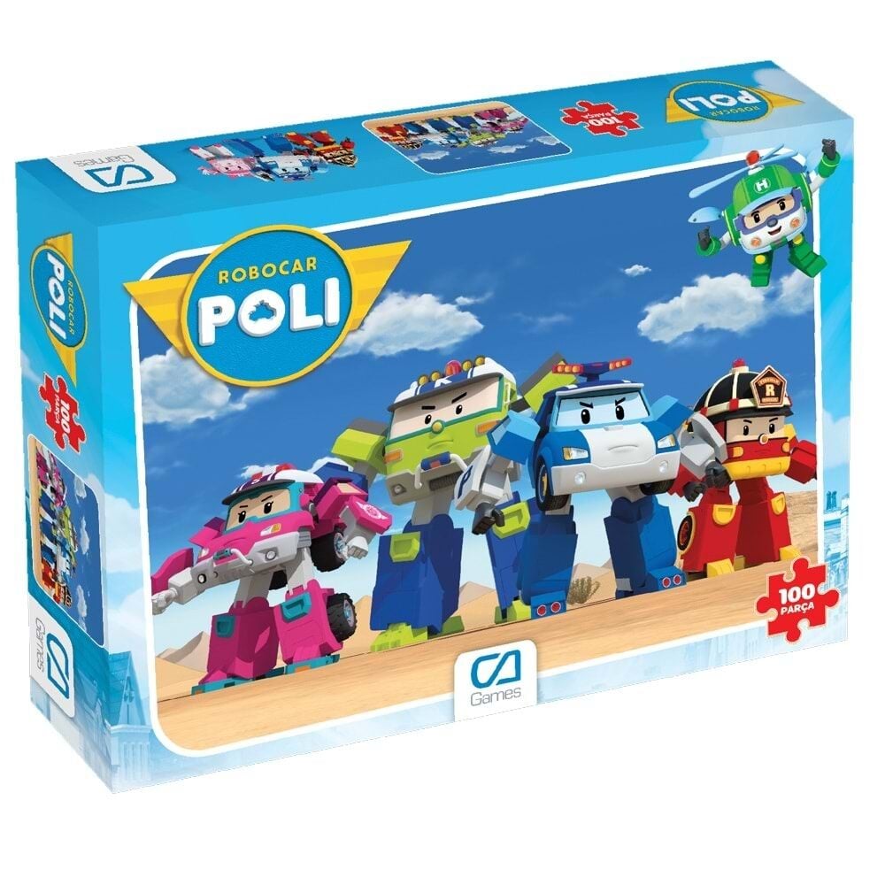 CA GAMES ROBOCAR POLİ PUZZLE 100 PARÇA