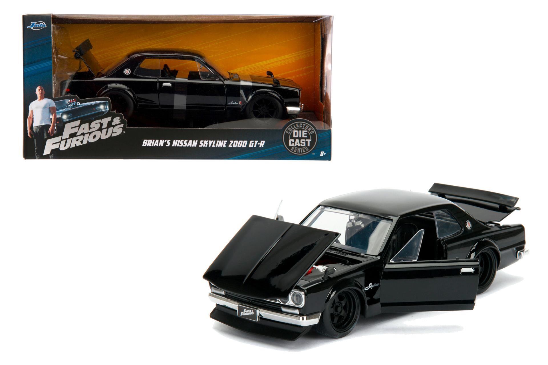 Jada Hızlı ve Öfkeli 1971 Nissan Skyline 2000 GT-R (C10) Model Aracı 1:24