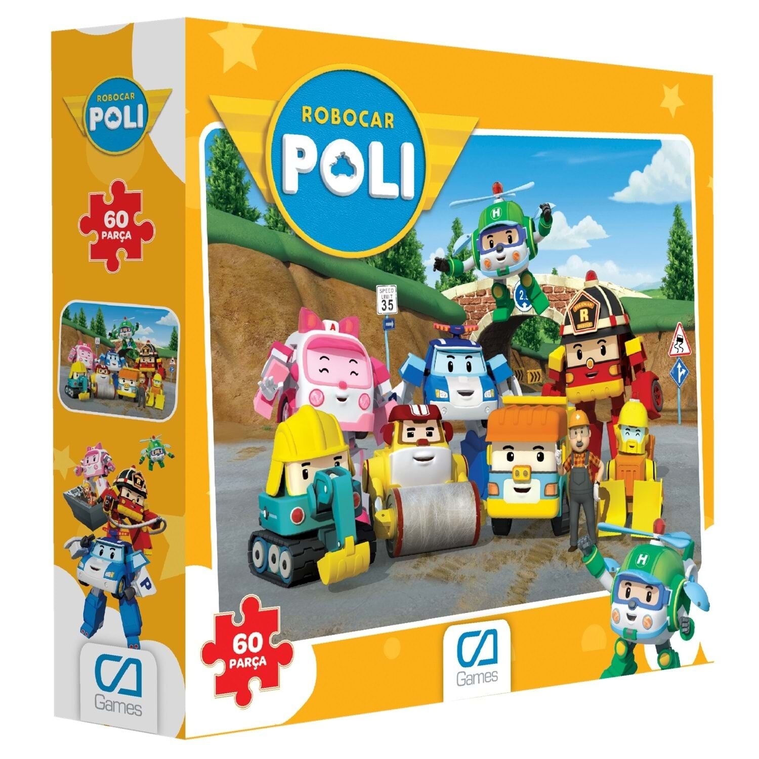 CA GAMES ROBOCAR POLİ  PUZZLE 60 PARÇA