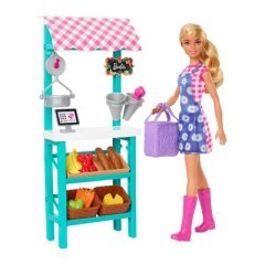 BARBİE ÇİFTÇİ PAZARI OYUN SETİ HCN22