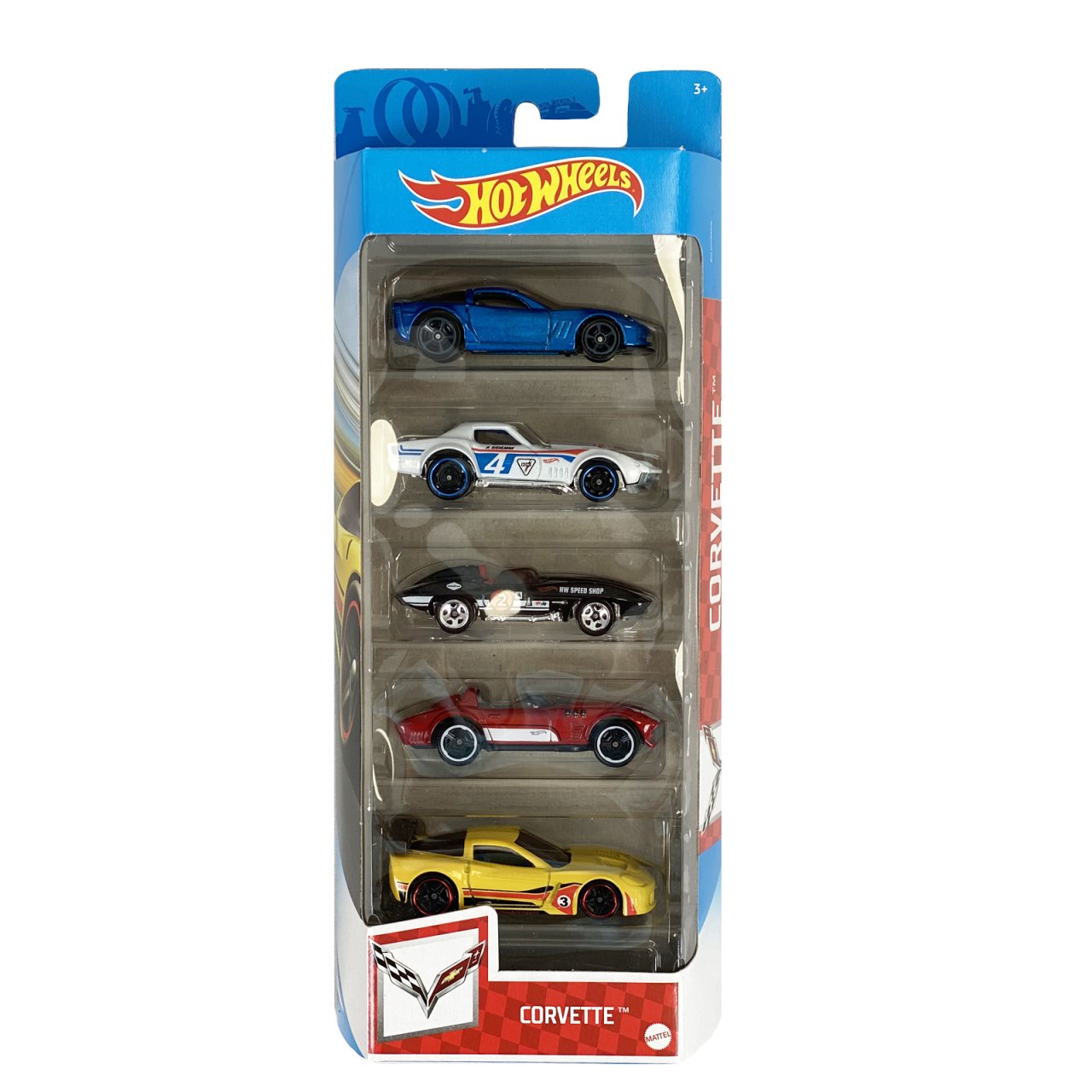 Hot Wheels 5'li Araba Seti Corvette GTN35