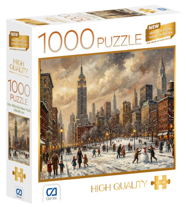CA GAMES KAR ALTINDA NEWYORK  PUZZLE 1000 PARÇA