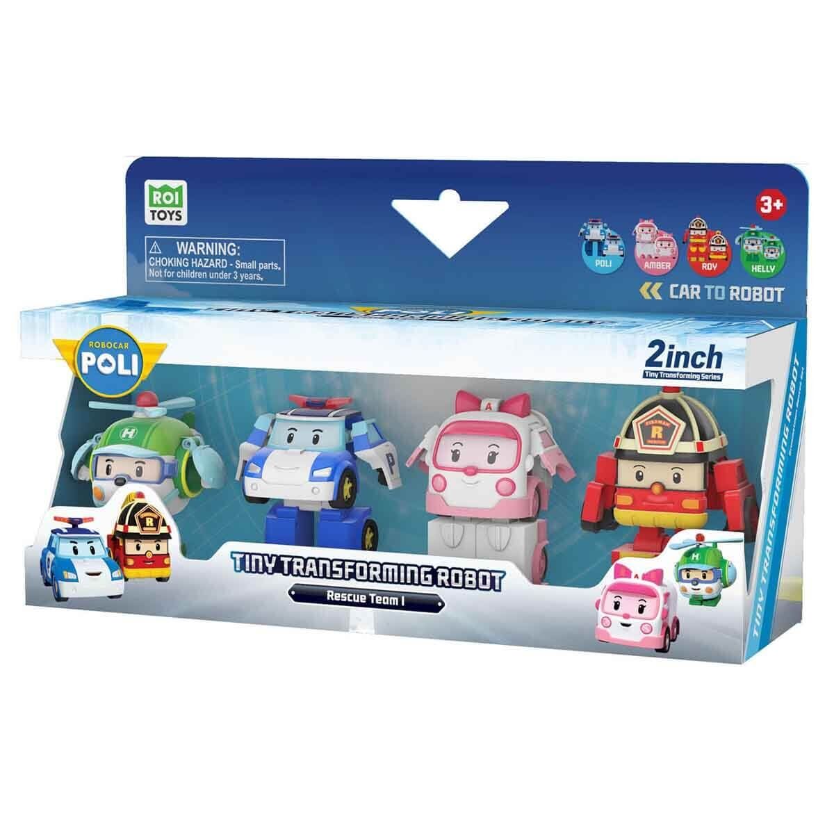 ROBOCAR POLİ MİNİ TRANSFORMİNG KASABANIN KURTARMA ARAÇLARI 4'LÜ