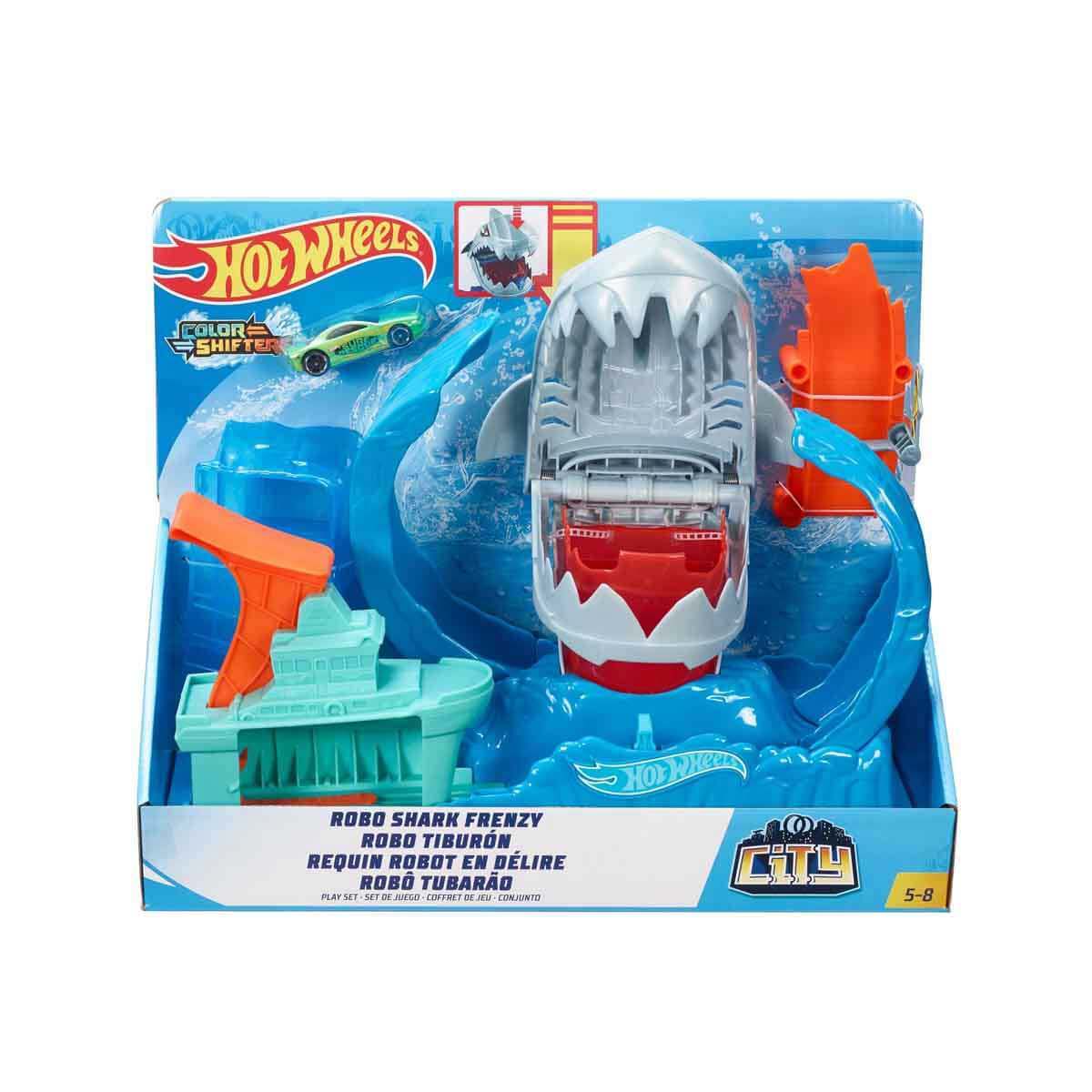 Hot Wheels Renk Değiştiren Robotik Köpek Balığı Oyun Seti GJL12