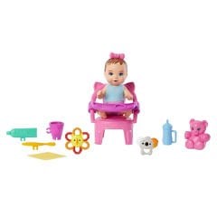 BARBİE BEBEK BAKICI ÖZELLİKLİ MİNİK BEBEK HJY29