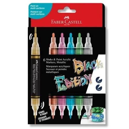 Faber Castell Be Shake Paint Markör Metalik 6'LI 285517