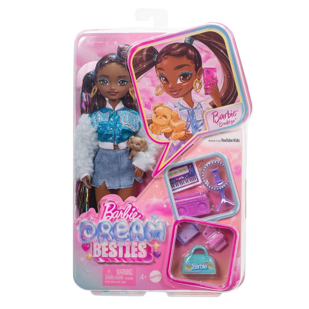 Barbie Dream Besties Barbie Brooklyn Bebek ve Aksesuarları HYC22