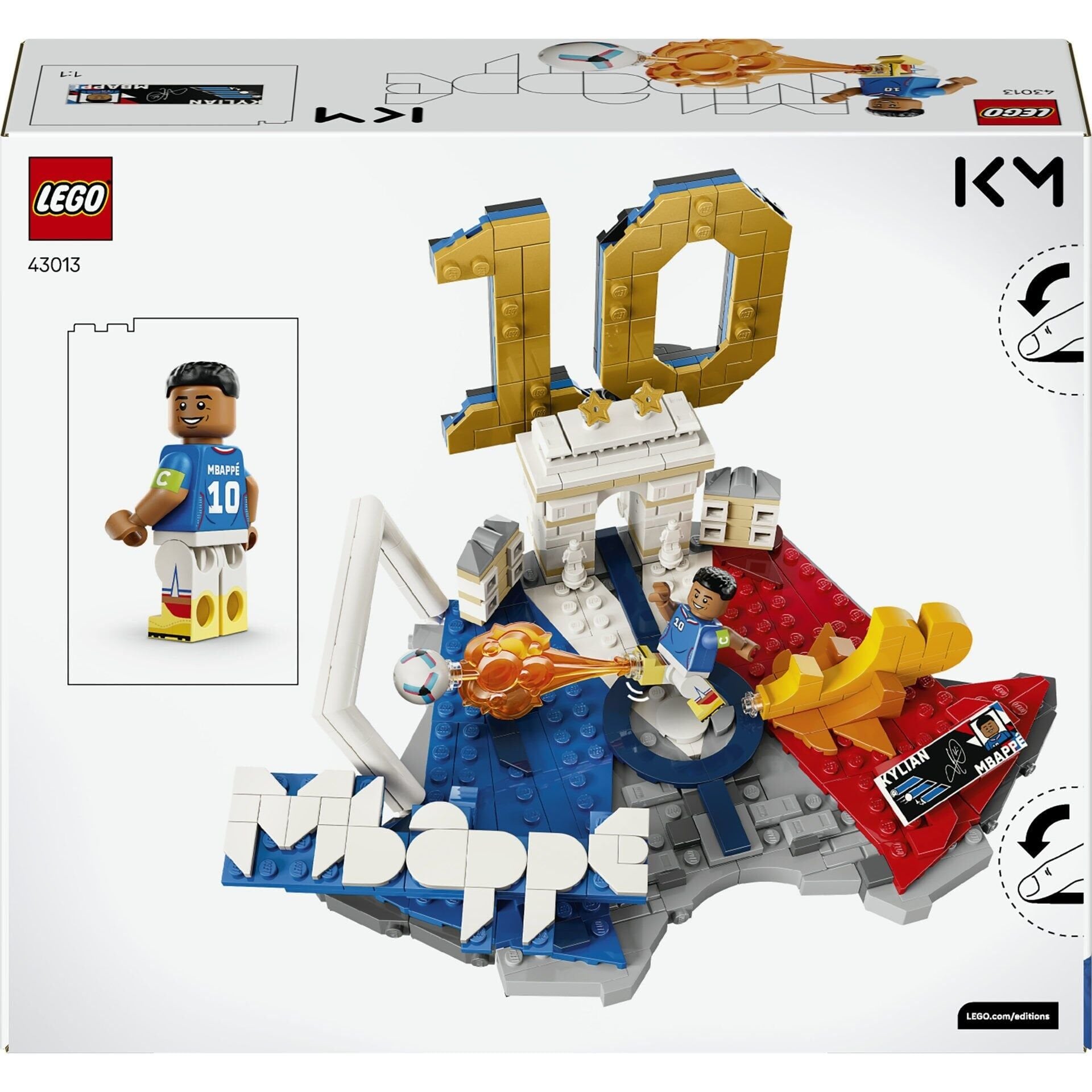 LEGO Editions Kylian Mbappe Unutulmaz Futbol Anları 43013