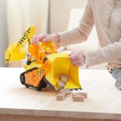 PAW Patrol Sesli ve Işıklı Rubble Crew Deluxe Buldozer 40 cm