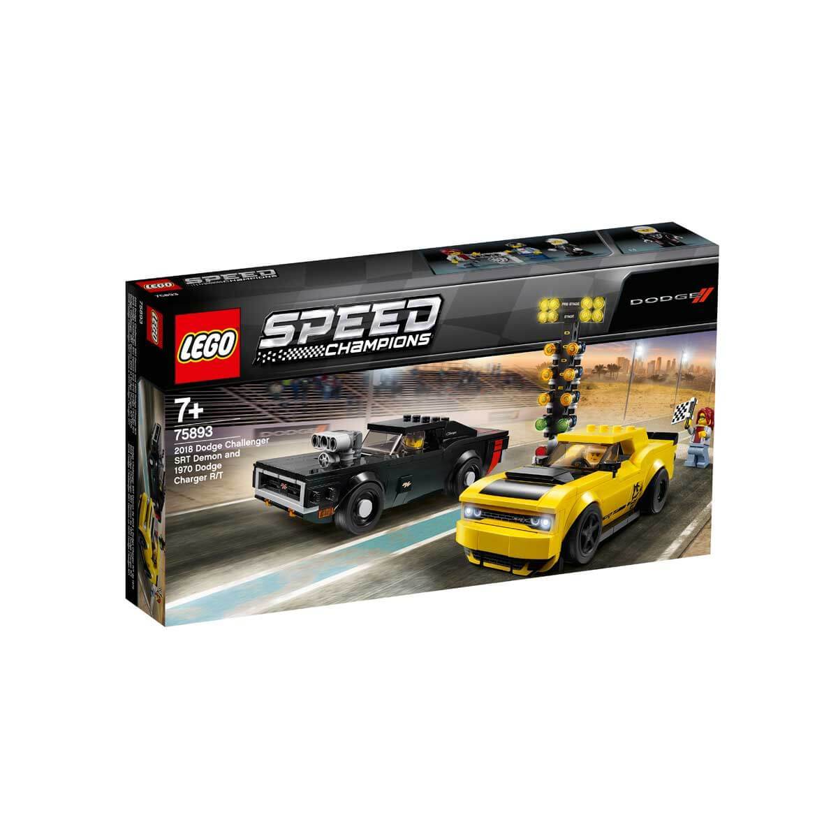 LEGO Speed Champions 2018 Dodge Challenger SRT Demon ve 1970 Dodge Charger R/T 75893