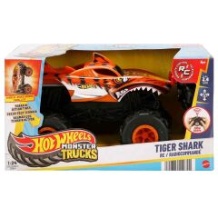 Hot Wheels Monster Trucks Tiger Shark Uzaktan Kumandalı Araba 1:24 HNV03