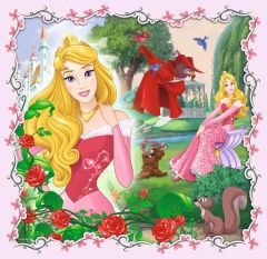 Trefl Puzzle 106 Parça 3 in 1 Rapunzel Aurora and Ariel