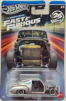 Hot Wheels 2025 Silver Fast & Furious Dream Lıneup Chevy Fleetlıne JKX11