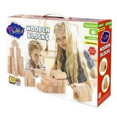 PLAY WOOD AHŞAP BLOKLAR 60 PARÇA