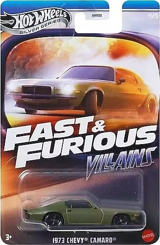 Hot Wheels Silver Fast & Furious 1973 Chevy Camaro JBY37