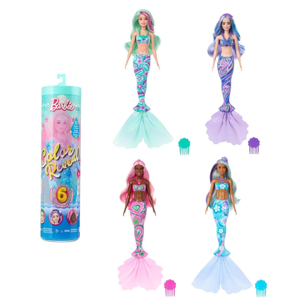 Barbie Color Reveal Renk Değiştiren Denizkızı Serisi Sürpriz Paket HRK12