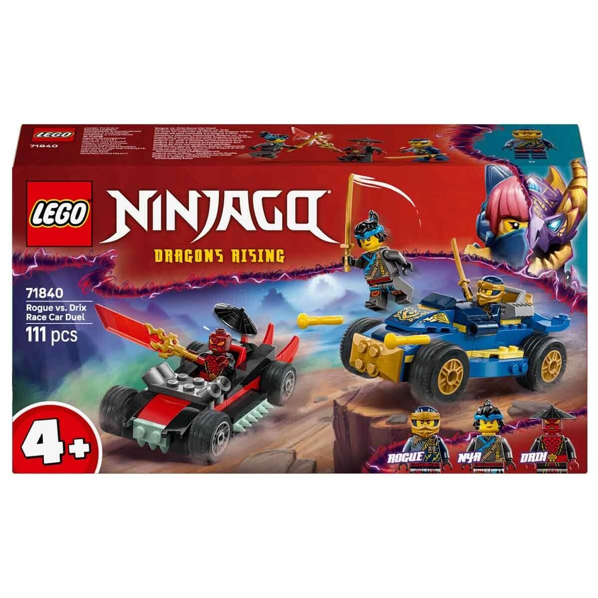 Lego Ninjago Rogue ile Drix Yarış Arabası Düellosu 71840