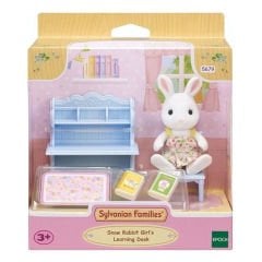 Sylvanian Families Kar Tavşan Kız ve Çalışma Masası 5679